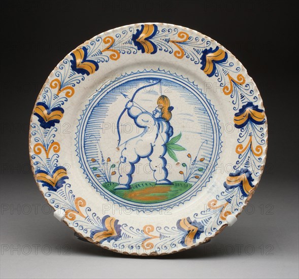 Plate, Haarlem, Mid 17th century. Creator: Unknown.