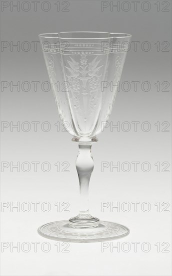 Wine Glass, Austria, 19th century. Creator: J.& L. Lobmeyr.