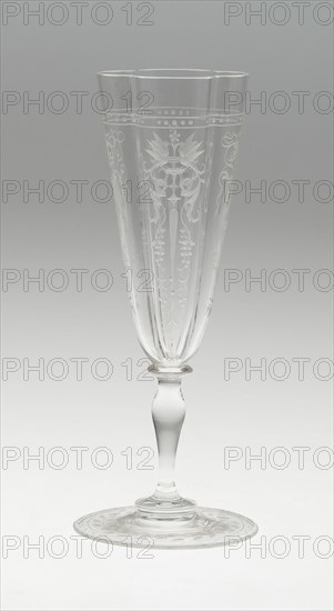 Champagne Flute, Austria, 19th century. Creator: J.& L. Lobmeyr.