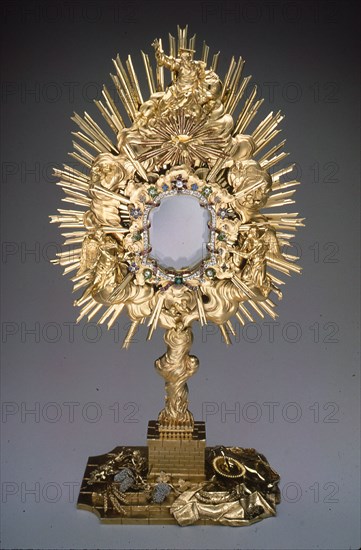 Monstrance, Vienna, 1762. Creator: Joseph Moser.