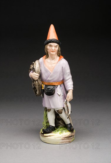 Figure of Fisherman, Saint Petersburg, c. 1779/96. Creators: Jean Rachette, Russian Imperial Porcelain Factory.