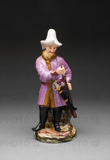 Figure of a Soldier, Saint Petersburg, c. 1796/1801. Creators: Jean Rachette, Russian Imperial Porcelain Factory.