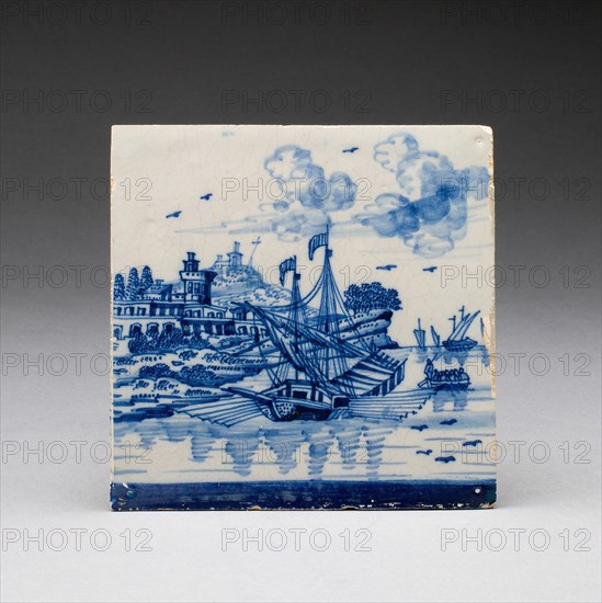 Tile, Netherlands, 17th/18th century. Creator: Unknown.