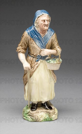 Woman as Old Age, Burslem, c. 1787. Creators: Ralph Wood the Elder , Enoch Wood.