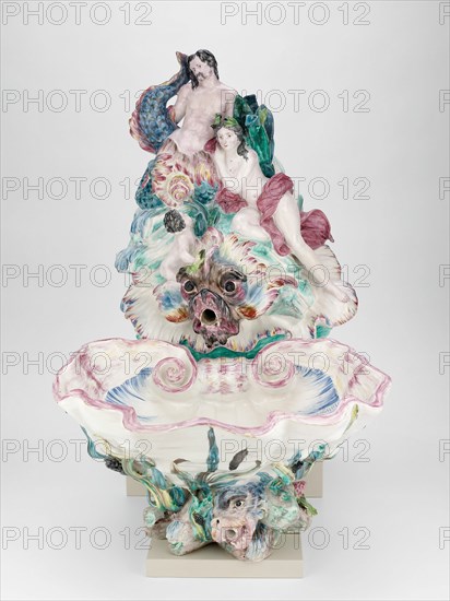 Wall Fountain and Basin, Sceaux, c. 1755. Creator: Sceaux Faience Manufactory.