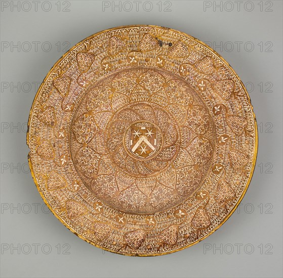 Plate with Unidentified Coat of Arms, Valencia, Comunidad, 1500/25. Creator: Unknown.