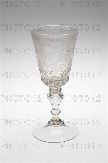 Goblet, Russia, c. 1760. Creator: St Petersburg Glass Factory.