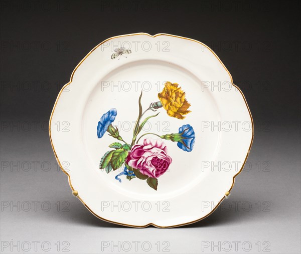 Plate, Strasbourg, c. 1755. Creator: Strasbourg Pottery Factory.