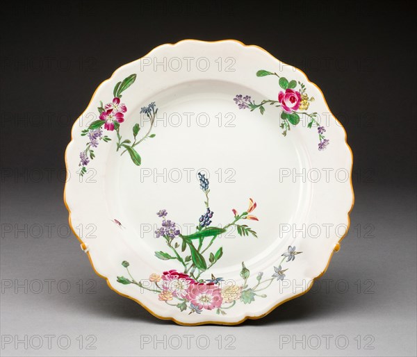 Plate, Marseille, c. 1770. Creator: Veuve Perrin Manufactory.