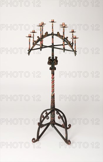 Candelabra (One of a Pair), England, c. 1860. Creator: William White.