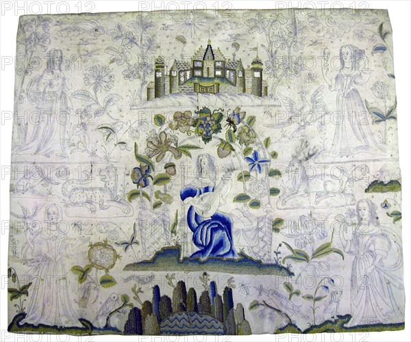 Picture (Unfinished Needlework), England, 17th century. Creator: Unknown.