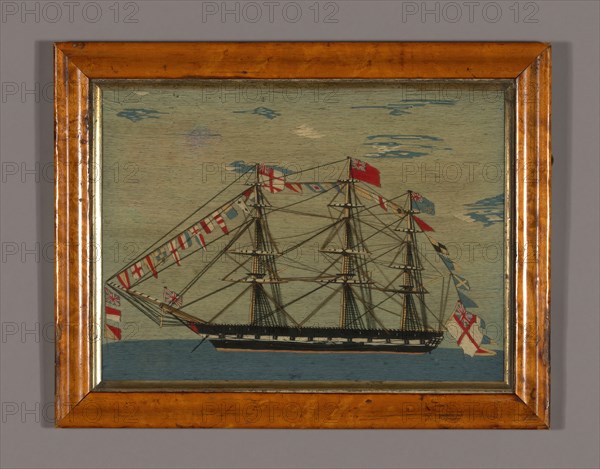 Picture (Needlework), England, 1825/75. Creator: Unknown.