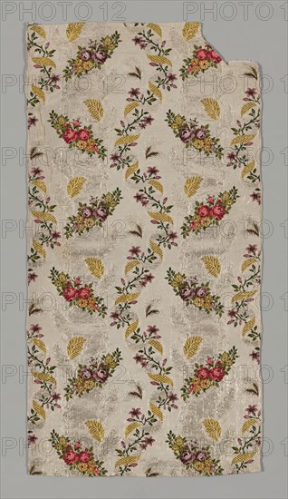 Panel from a Skirt, Spitalfields, c. 1753/55. Creator: Unknown.