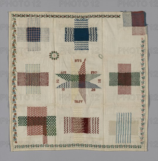 Sampler, Europe, 1828. Creator: Unknown.