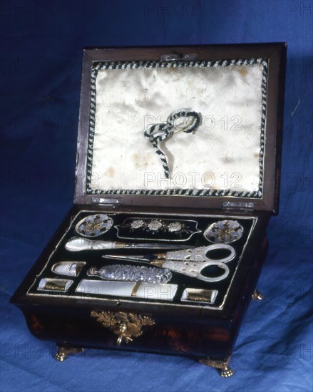 Sewing Box, France, 19th century. Creator: Unknown.