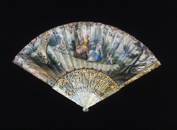 Fan, France, 18th century. Creator: Unknown.