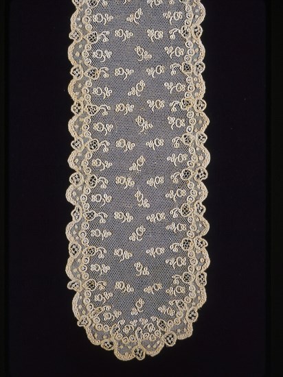 Pair of Lappets (Joined), France, 1880s. Creator: Unknown.