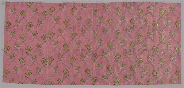 Four Lengths of Woven Silk, France, 1760s. Creator: Unknown.