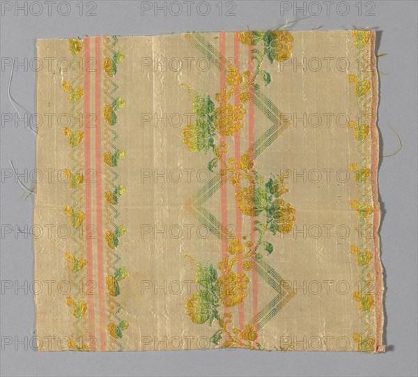 Fragment (Dress Fabric), France, 1775/1800. Creator: Unknown.