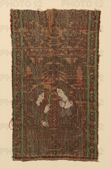 Fragment from an Orphrey, Italy, 15th century. Creator: Unknown.