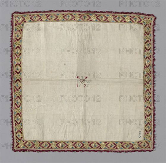 Handkerchief, Italy, 1676. Creator: Unknown.