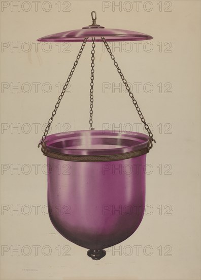 Hanging Lamp, 1935/1942. Creator: Isidore Steinberg.