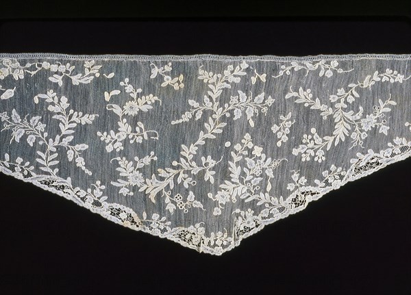 Shaped Sleeve Ruffle (Engageanté), Burano, 1770s/80s. Creator: Unknown.