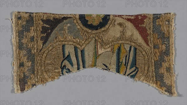 Fragment from an Orphrey, Florence, 1360s. Creator: Unknown.