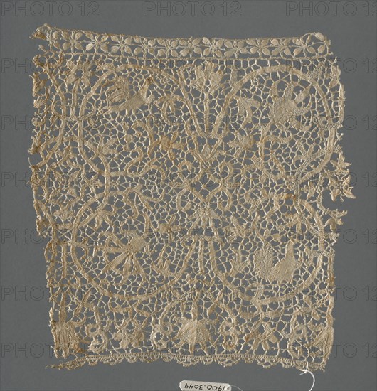 Border (Fragment), Venice, 1625/50. Creator: Unknown.