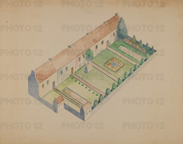 Block Plan, 1935/1942. Creator: George Stonehill.