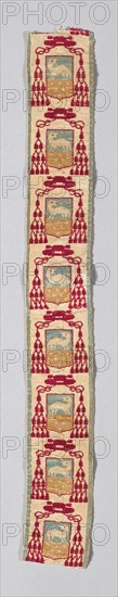 Ribbon with Medici Coat-of-Arms, Italy, 17th/18th century. Creator: Unknown.