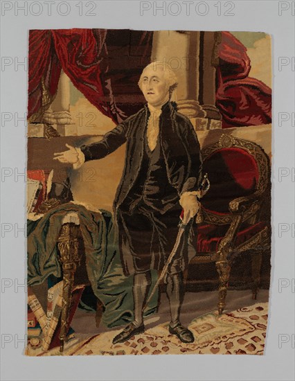 Portrait of George Washington, England, c. 1860. Creators: George Washington, John Crossley & Sons.