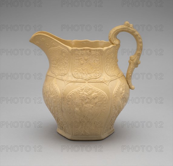 Pitcher, 1832/39. Creator: American Pottery Manufacturing Co..