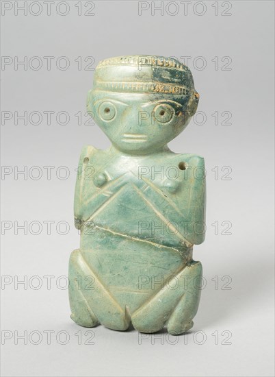 Squatting Female Figurine, A.D. 100/600. Creator: Unknown.
