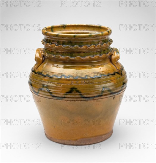 Jar, c. 1830. Creator: Edward William Farrar.