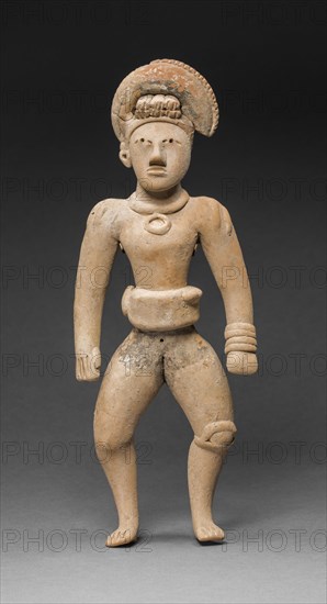 Ballplayer Figurine, A.D. 800/1400. Creator: Unknown.