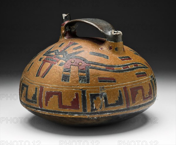 Vessel with Abstract Feline and Falcon-Head Spout, 650/150 B.C. Creator: Unknown.