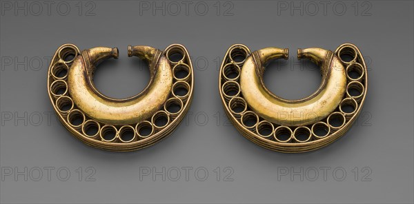 Pair of Earrings, A.D. 1000/1500. Creator: Unknown.