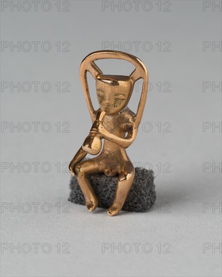 Pendant in the Form of a Seated Musician, A.D. 1000/1500. Creator: Unknown.
