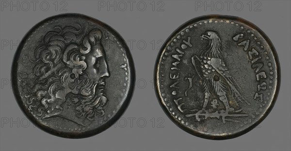Coin Depicting the God Zeus, 247-222 BCE, issued by Ptolemy III. Creator: Unknown.