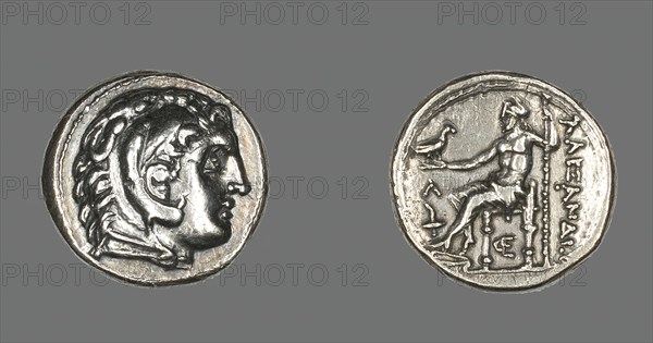 Tertradrachm (Coin) Portraying Alexander the Great as Herakles, 336-323 BCE. Creator: Unknown.