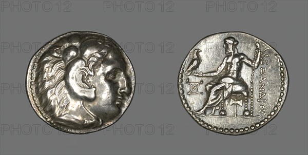 Tetradrachm (Coin) Portraying Alexander the Great, 336-323 BCE. Creator: Unknown.