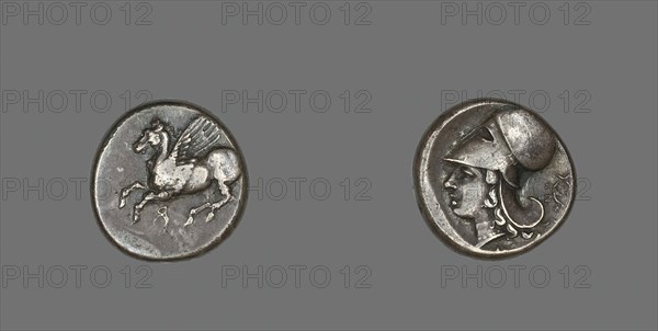 Stater (Coin) Depicting Pegasus Flying, 4th-3rd century BCE. Creator: Unknown.