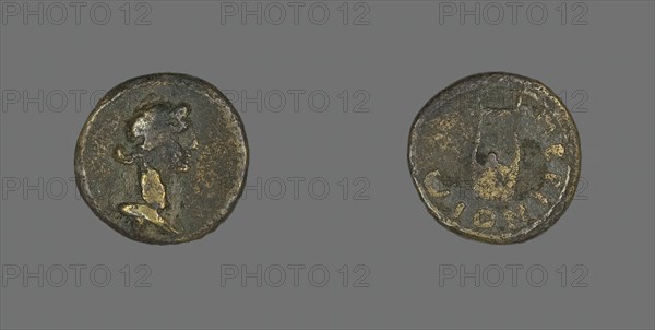 Coin Depicting Bust of Dionysos, 3rd century CE. Creator: Unknown.