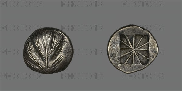 Didrachm (Coin) Depicting a Parsley Leaf, 520-490 BCE. Creator: Unknown.