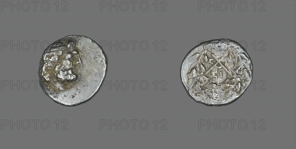 Hemidrachm (Coin) Depicting the God Zeus Amarios, 151-146 BCE. Creator: Unknown.