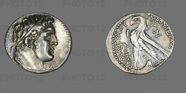 Tetradrachm (Coin) Depicting Head of Herakles, 74-73 BCE. Creator: Unknown.