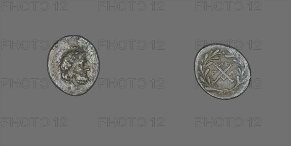 Hemidrachm (Coin) Depicting the God Zeus Amarios, 191-146 BCE. Creator: Unknown.