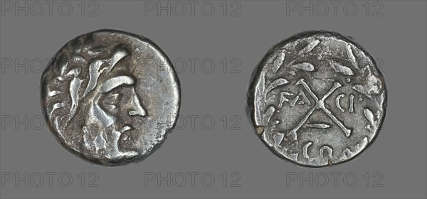 Hemidrachm (Coin) Depicting the God Zeus Amarios, 191-146 BCE. Creator: Unknown.