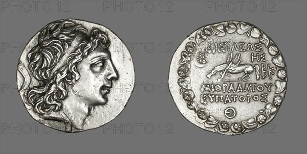 Tetradrachm (Coin) Portraying King Mithridates VI, 90-89 BCE, reign of Mithradates VI..., (120-63 BC Creator: Unknown.